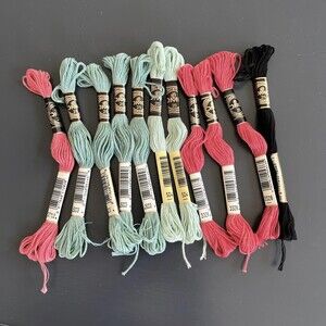 Lot of DMC Needlepoint Embroidery Cross Stitch Thread Floss Skeins Art
